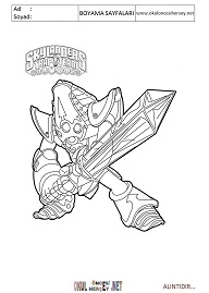 Skylanders boyama sayfaları